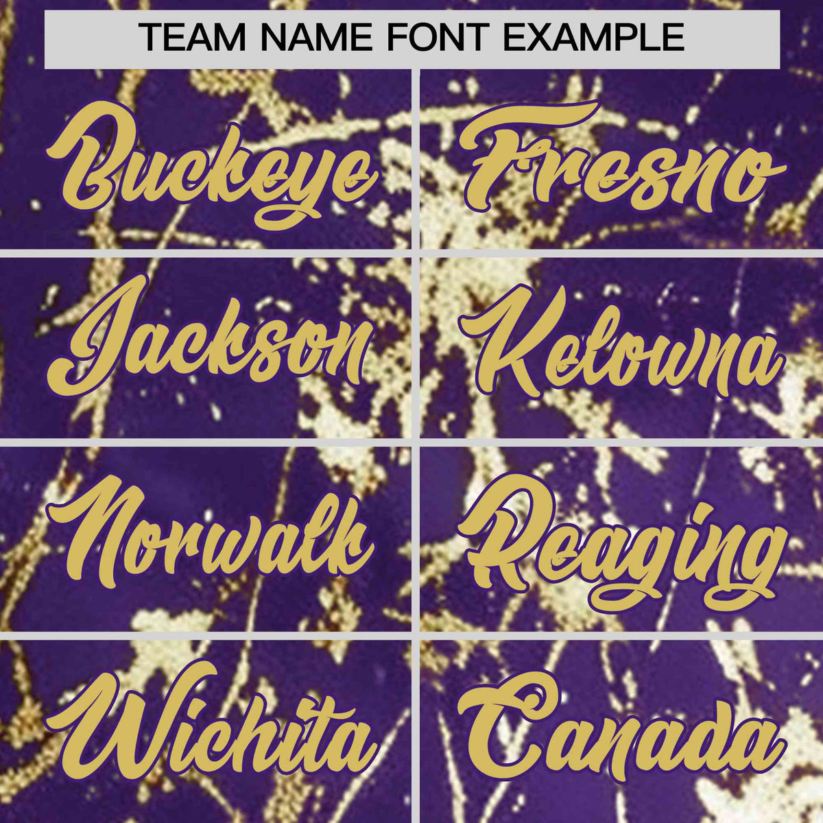 Custom Purple Old Gold Black&Shiny Gold Cracked Foil Hip Hop Button Down Baseball Jersey