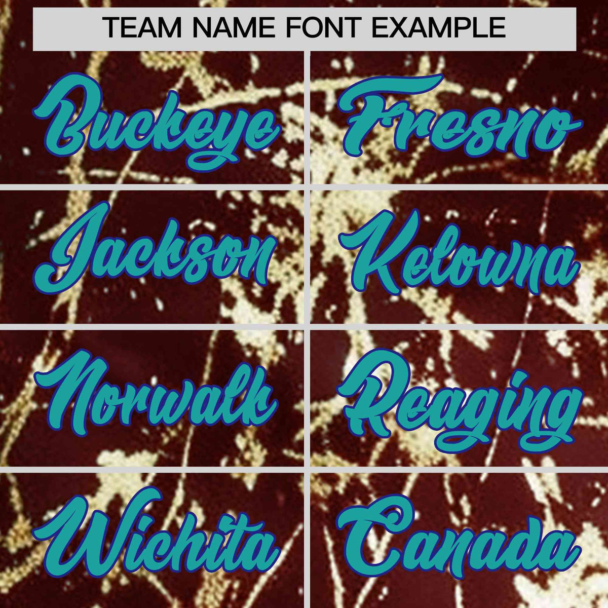 Custom Crimson Aqua Black&Gold Marble Print Clubwear Party Streetwear Baseball Jersey