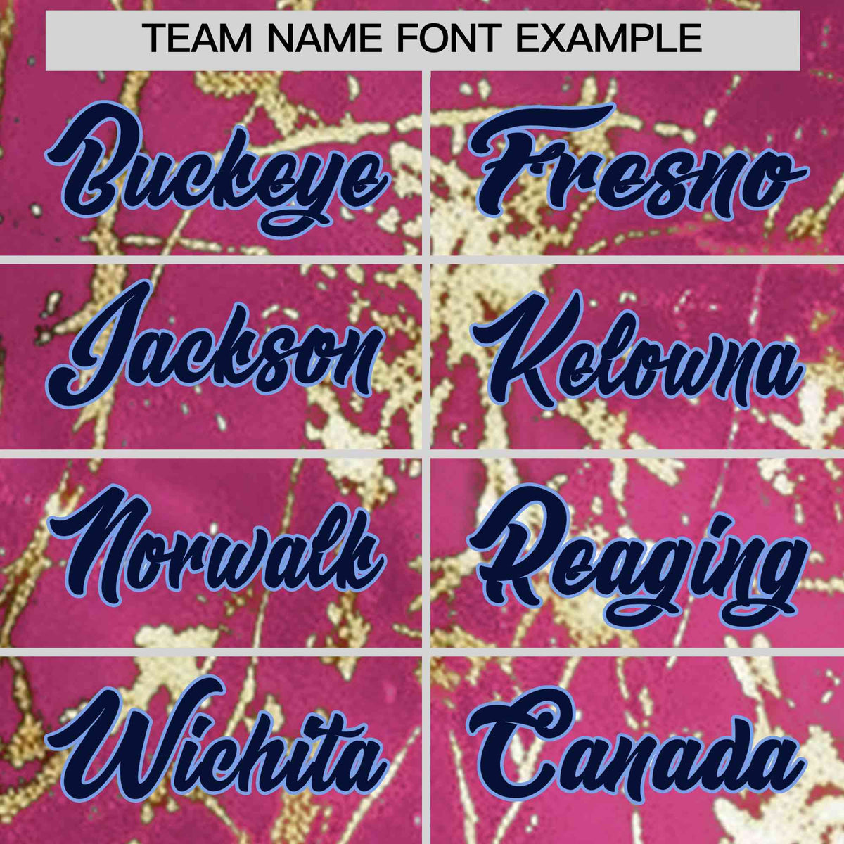 Custom Pink Navy Metallic Gold Splatter Breathable&Wrinkle-Resistant Baseball Jersey