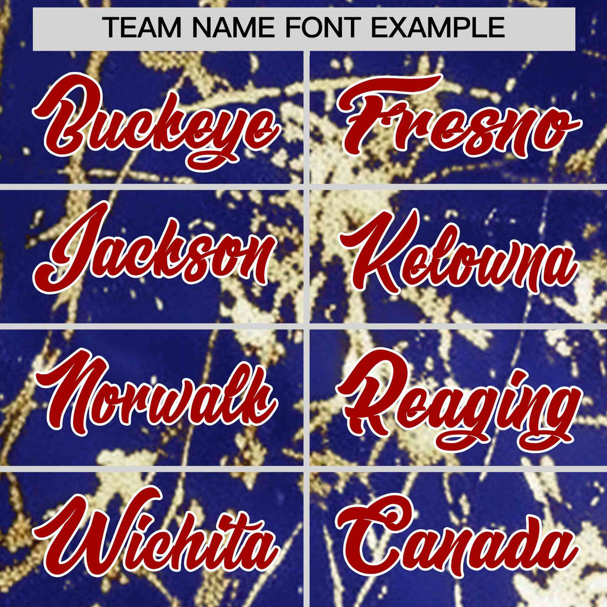 Custom Royal Red Metallic Gold Splatter Breathable&Wrinkle-Resistant Baseball Jersey
