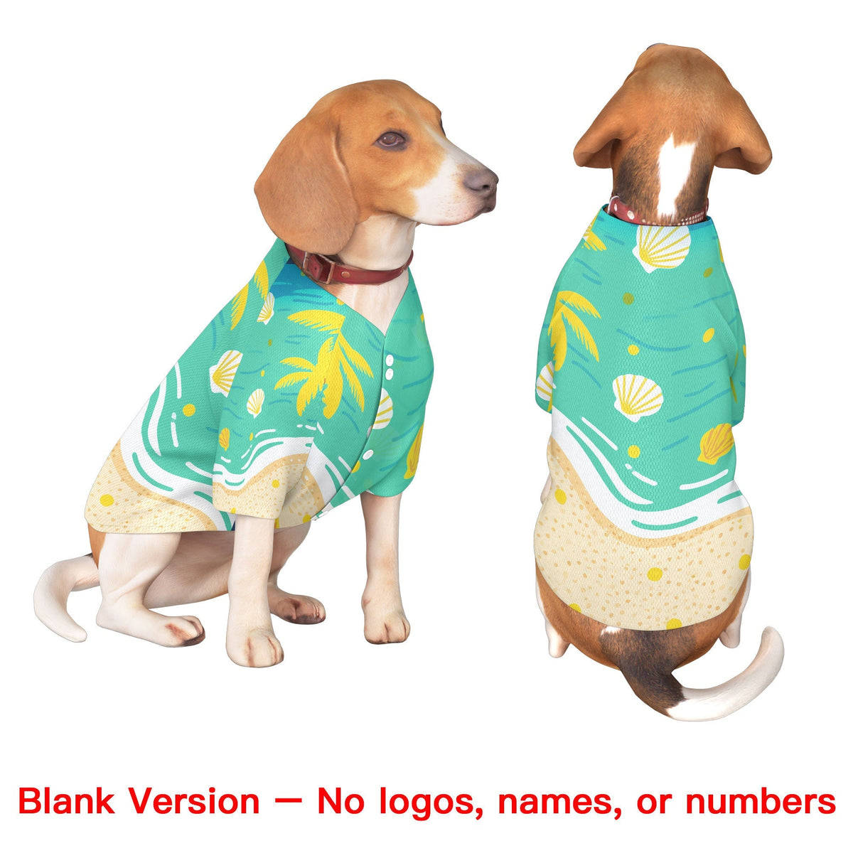 Custom Yellow White Hawaiian Style Graffiti Pattern Dog Jersey| KXKSHOP