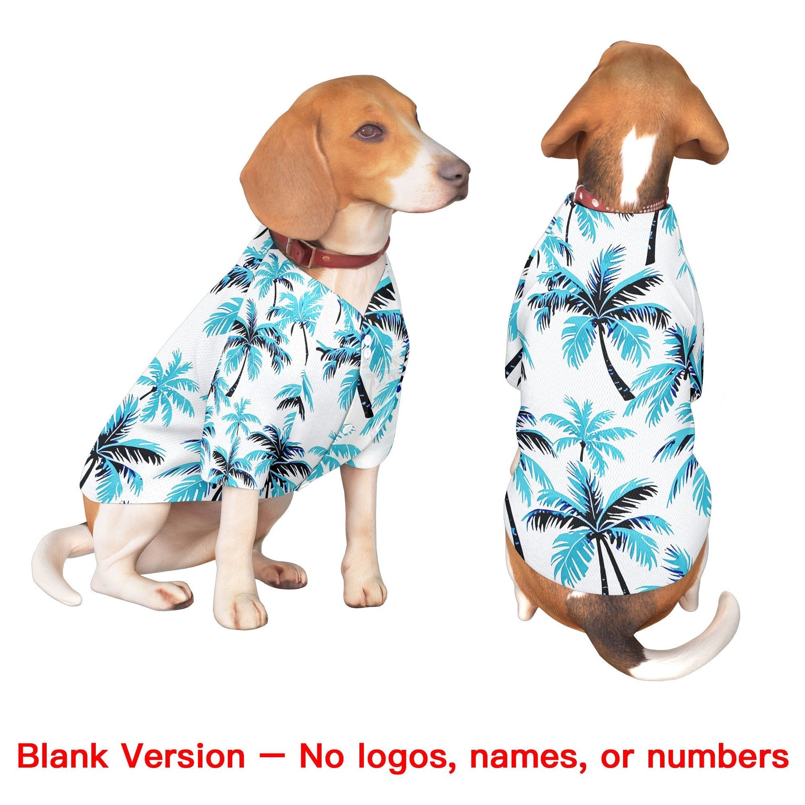 Custom Black White Hawaiian Style Graffiti Pattern Dog Jersey| KXKSHOP
