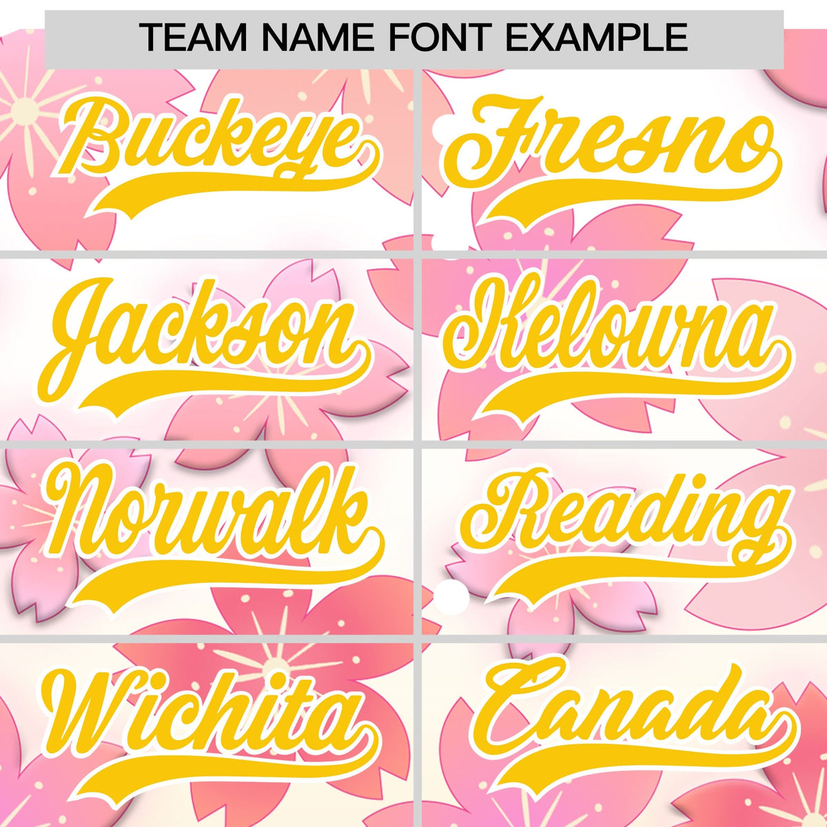 Custom Hooded Baseball Jersey | Pink Gold Cherry Blossom Personalized Name & Number Sport Jersey