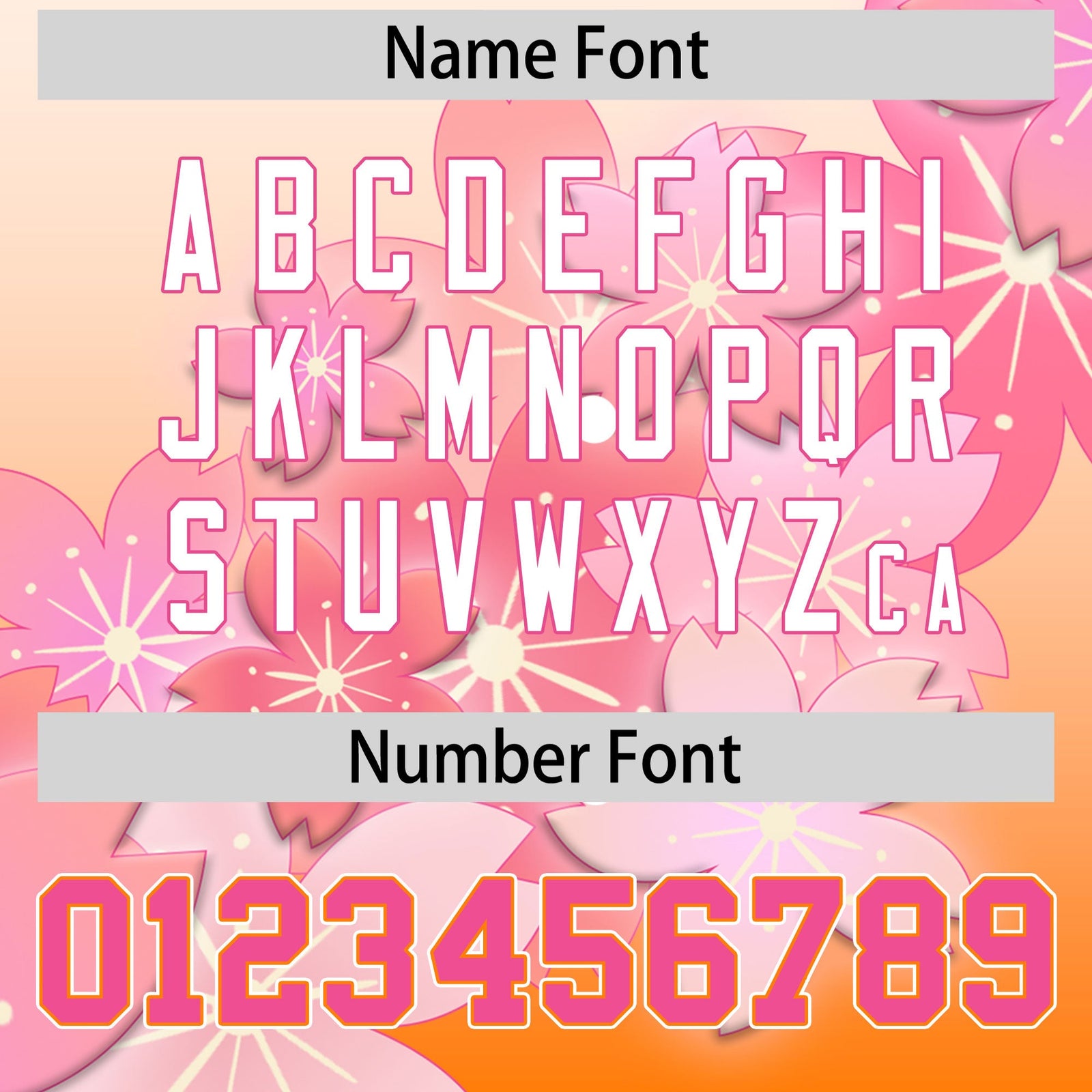 Custom Hooded Baseball Jersey | Pink Orange Cherry Blossom Moisture-Wicking Jersey for Men & Women