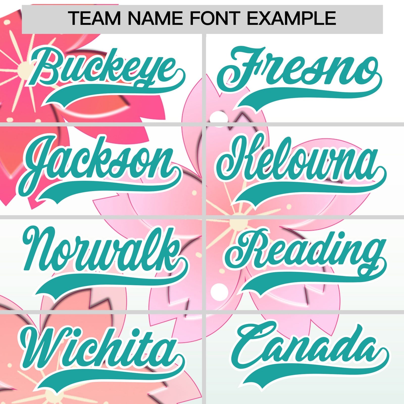 Custom Hooded Baseball Jersey | Pink Teal Cherry Blossom Moisture-Wicking Jersey for Men & Women