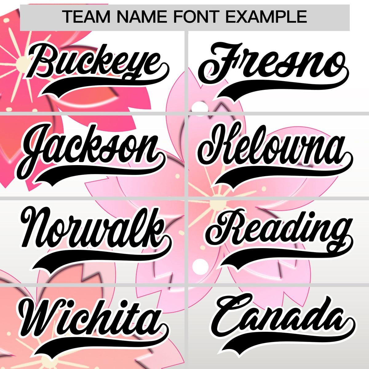 Custom Hooded Baseball Jersey | Pink Black Cherry Blossom Moisture-Wicking Jersey for Men & Women