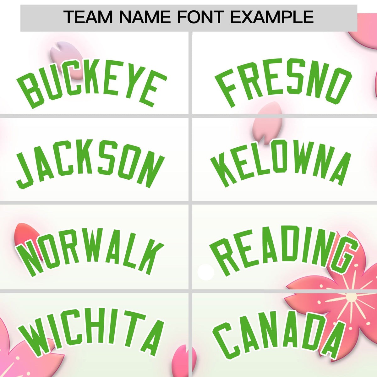 Custom Hooded Baseball Jersey | Pink Light Green Cherry Blossom Personalized Name & Number Sport Jersey