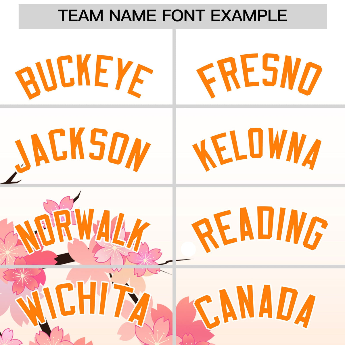 Custom Hooded Baseball Jersey | Pink Orange Cherry Blossom Personalized Name & Number Sport Jersey