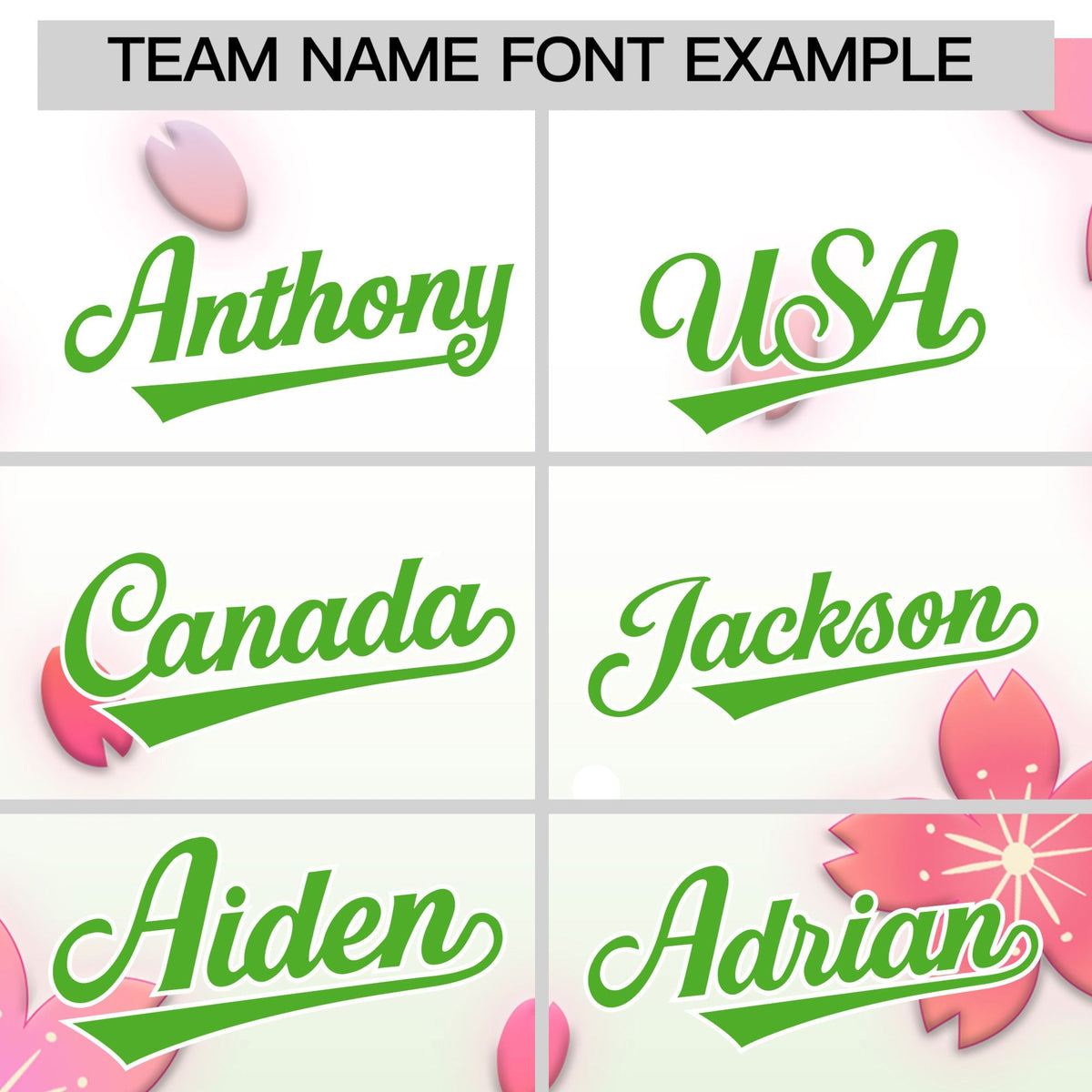 Custom Hooded Baseball Jersey | Pink Light Green Cherry Blossom Personalized Name & Number Sport Jersey