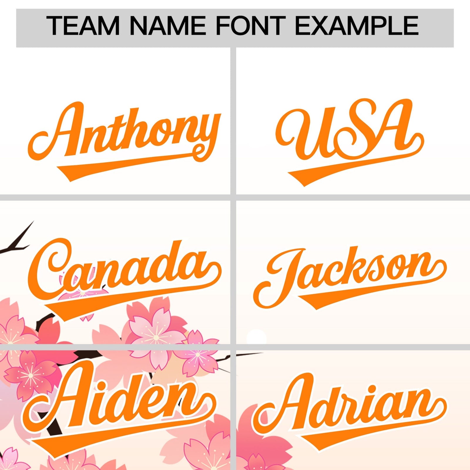 Custom Hooded Baseball Jersey | Pink Orange Cherry Blossom Personalized Name & Number Sport Jersey