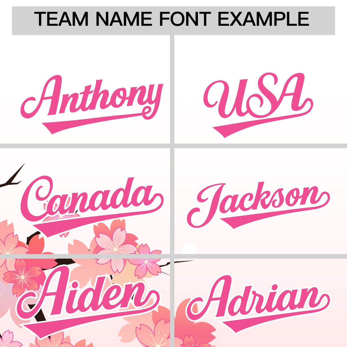 Custom Hooded Baseball Jersey | Pink White Cherry Blossom Personalized Name & Number Sport Jersey