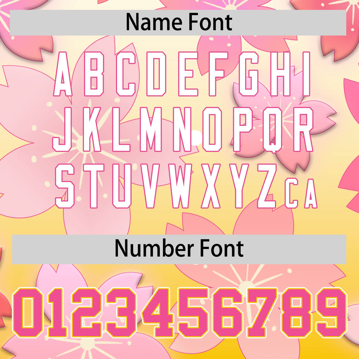 Custom Hooded Baseball Jersey | Pink Gold Cherry Blossom Personalized Name & Number Sport Jersey