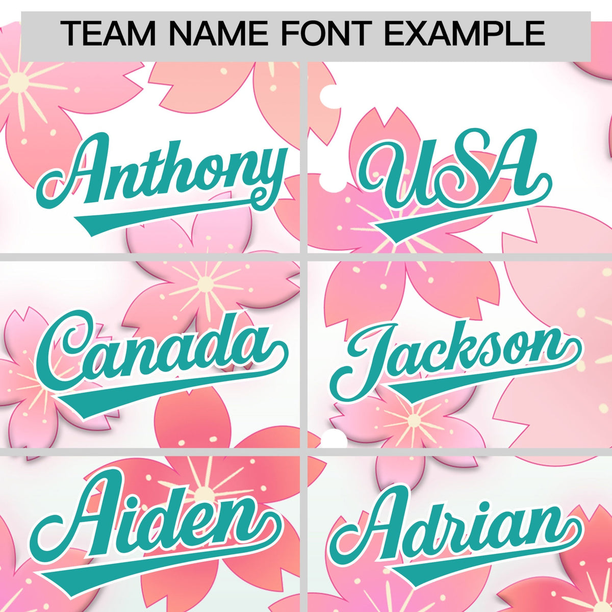 Custom Hooded Baseball Jersey | Pink Aqua Cherry Blossom Moisture-Wicking Jersey for Men & Women
