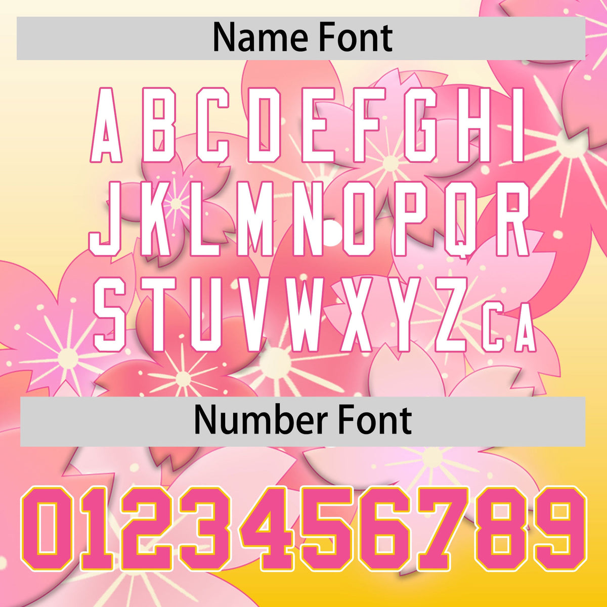 Custom Hooded Baseball Jersey | Gold White Cherry Blossom Personalized Name & Number Sport Jersey