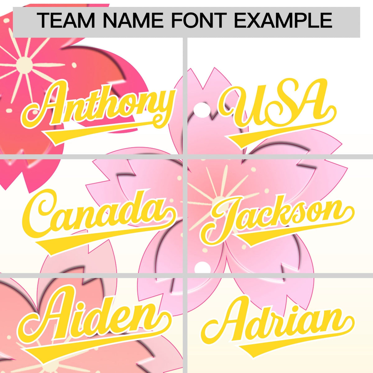 Custom Hooded Baseball Jersey | Pink Gold Cherry Blossom Personalized Name & Number Sport Jersey
