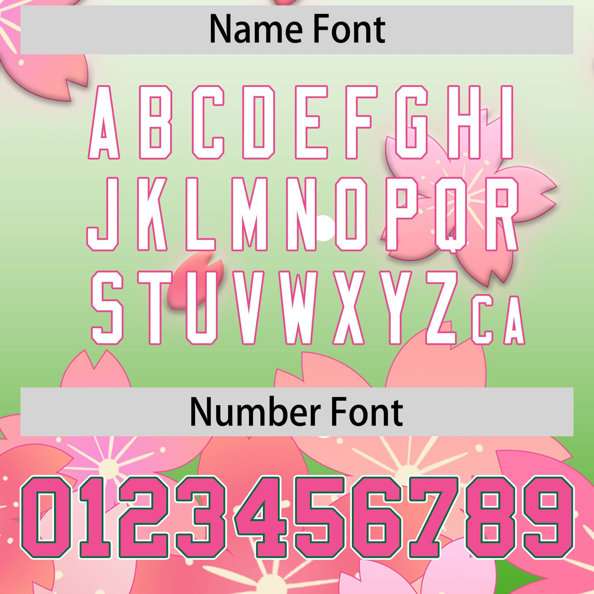Custom Hooded Baseball Jersey | Pink Light Green Cherry Blossom Personalized Name & Number Sport Jersey