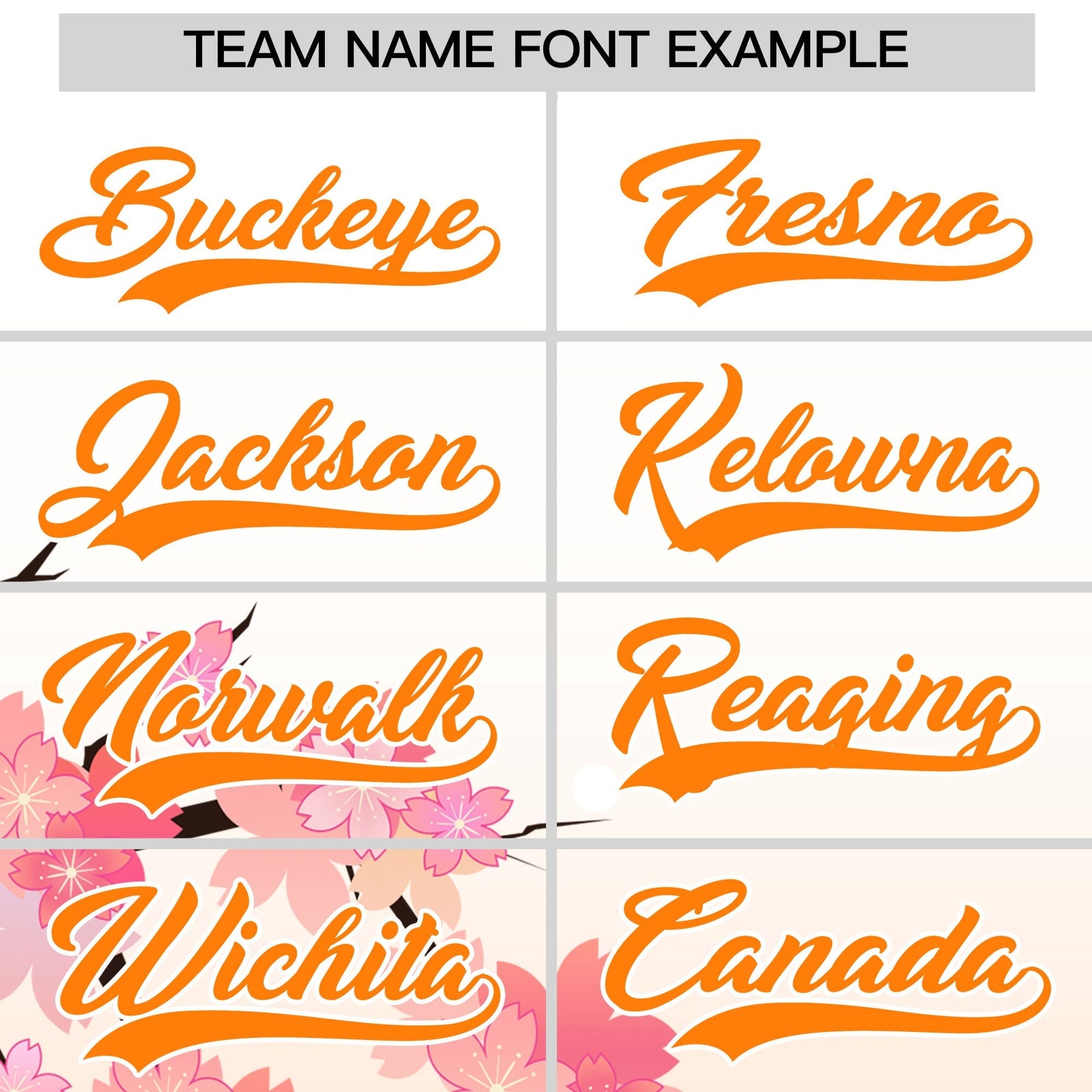 Custom Hooded Baseball Jersey | Pink Orange Cherry Blossom Personalized Name & Number Sport Jersey
