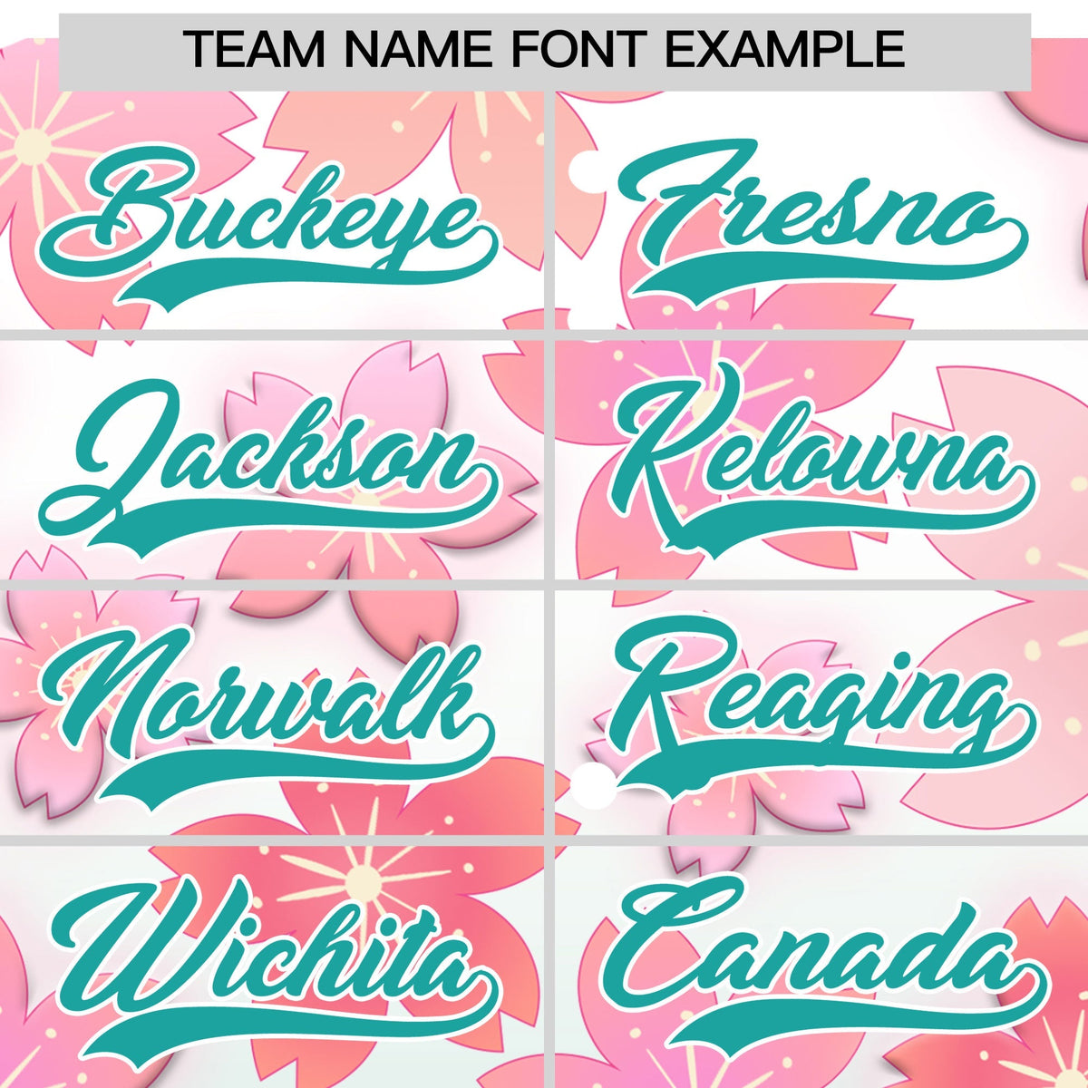 Custom Hooded Baseball Jersey | Pink Aqua Cherry Blossom Moisture-Wicking Jersey for Men & Women