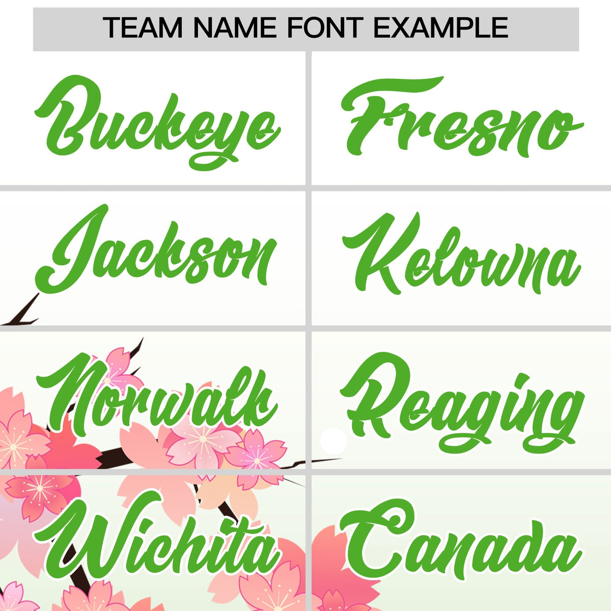 Custom Hooded Baseball Jersey | Pink Light Green Cherry Blossom Moisture-Wicking Jersey for Men & Women