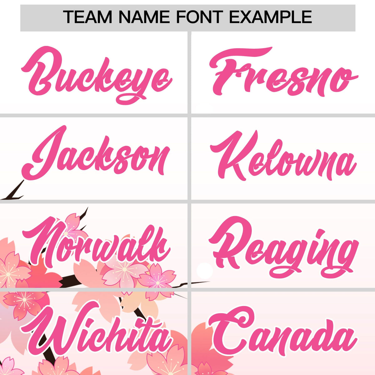 Custom Hooded Baseball Jersey | Pink White Cherry Blossom Personalized Name & Number Sport Jersey