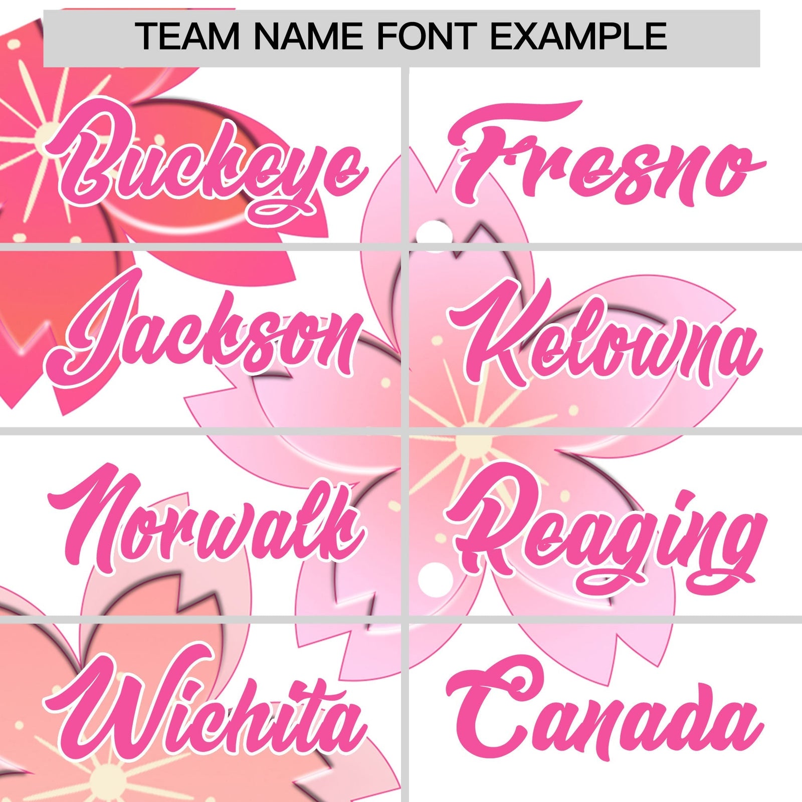 Custom Hooded Baseball Jersey | Pink White Cherry Blossom Personalized Name & Number Sport Jersey