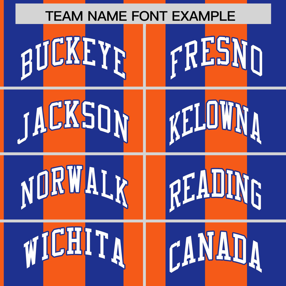 Custom Royal Orange Stripe Fashion Authentic Two-Button Softball Jersey