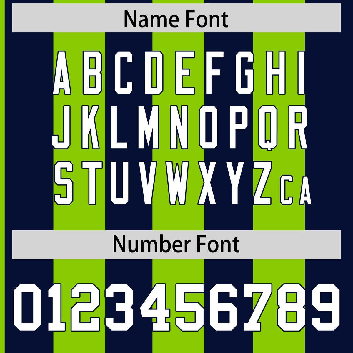 Custom Navy Neon Green Stripe Fashion Authentic Two-Button Softball Jersey