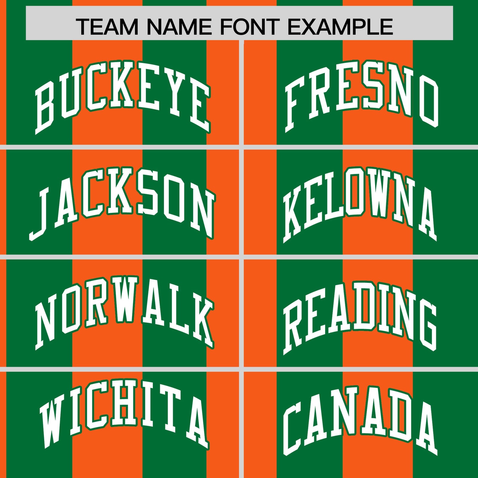 Custom Kelly Green Orange Stripe Fashion Authentic Two-Button Softball Jersey