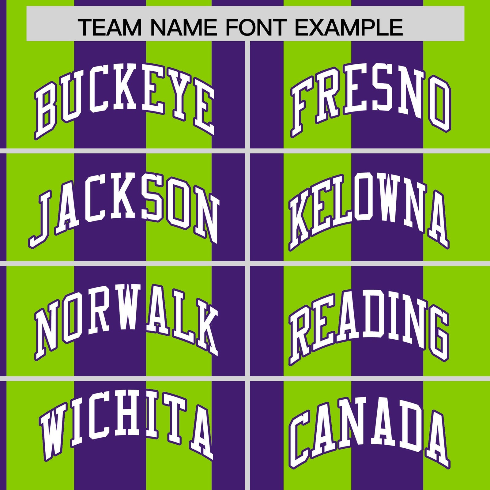 Custom Neon Green Purple Stripe Fashion Authentic Two-Button Softball Jersey