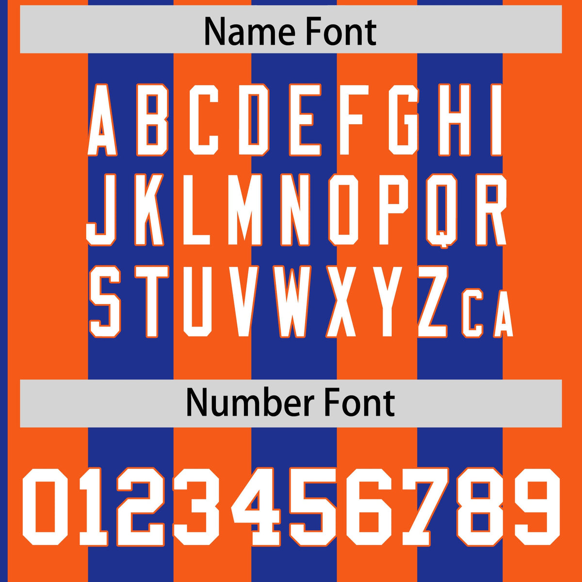 Custom Orange Royal Stripe Fashion Authentic Two-Button Softball Jersey