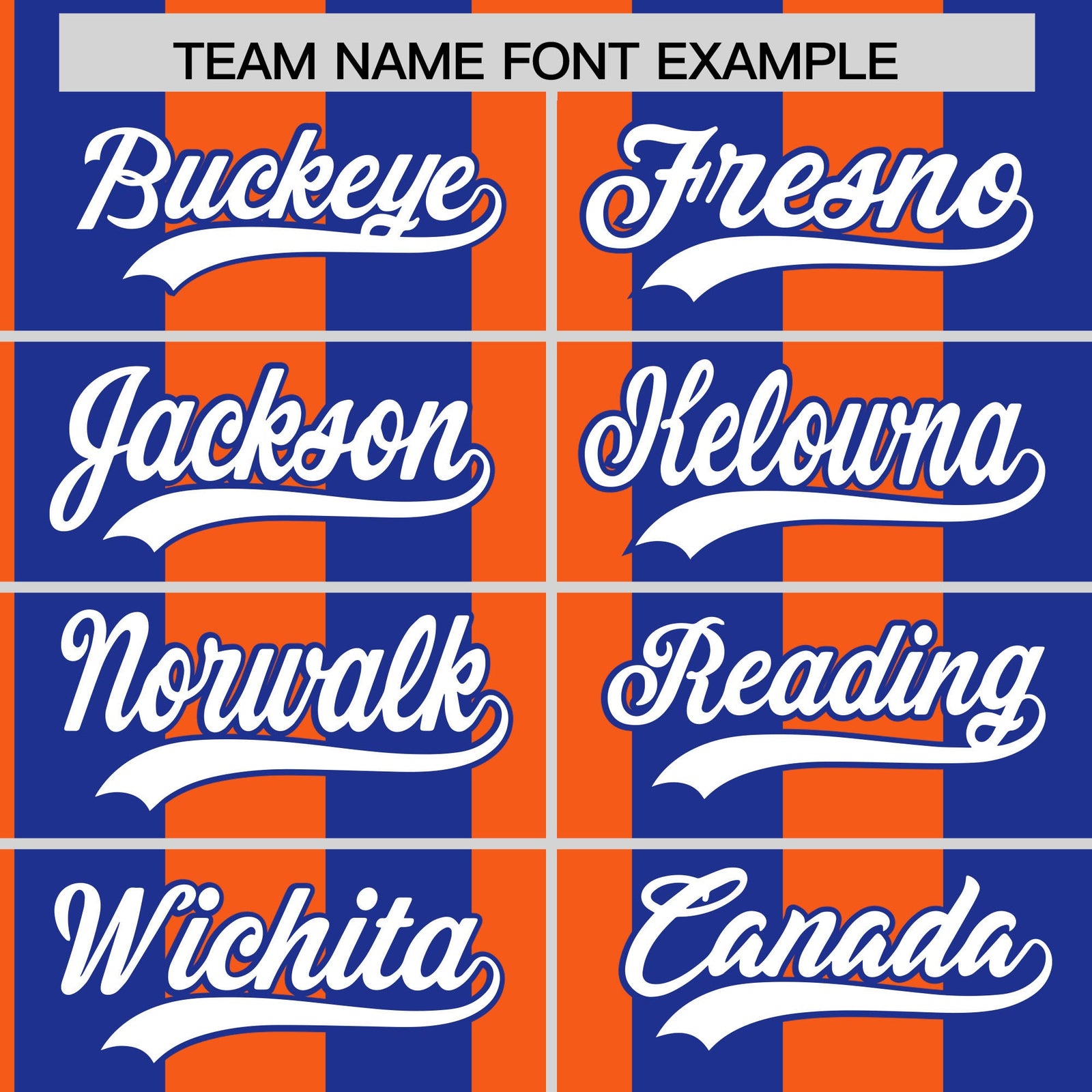 Custom Royal Orange Stripe Fashion Authentic Two-Button Softball Jersey