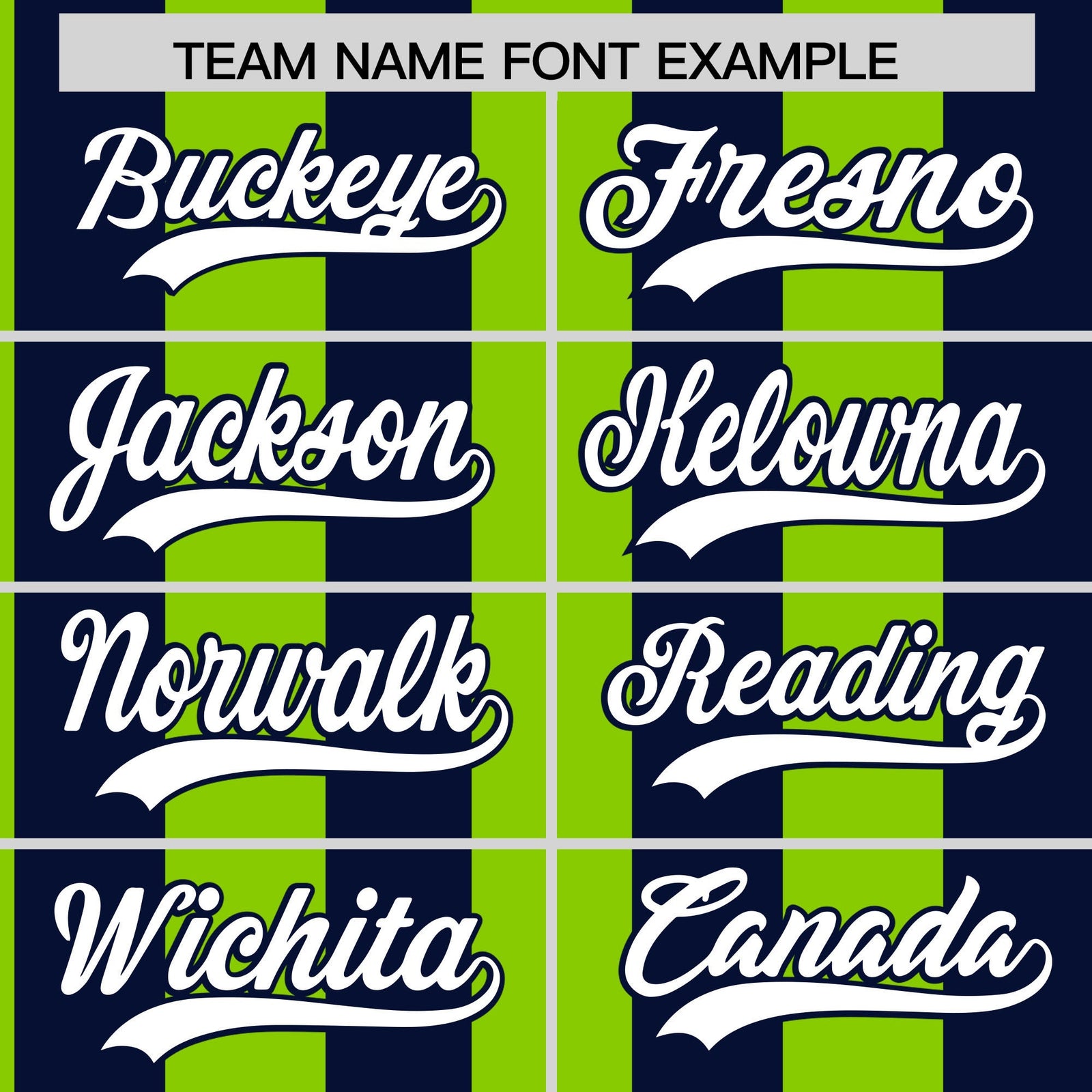 Custom Navy Neon Green Stripe Fashion Authentic Two-Button Softball Jersey