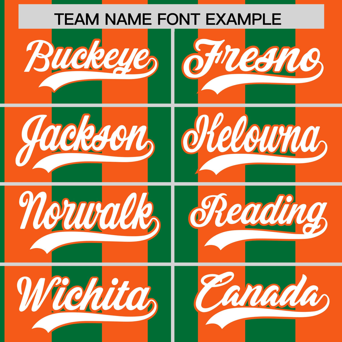 Custom Orange Kelly Green Stripe Fashion Authentic Two-Button Softball Jersey