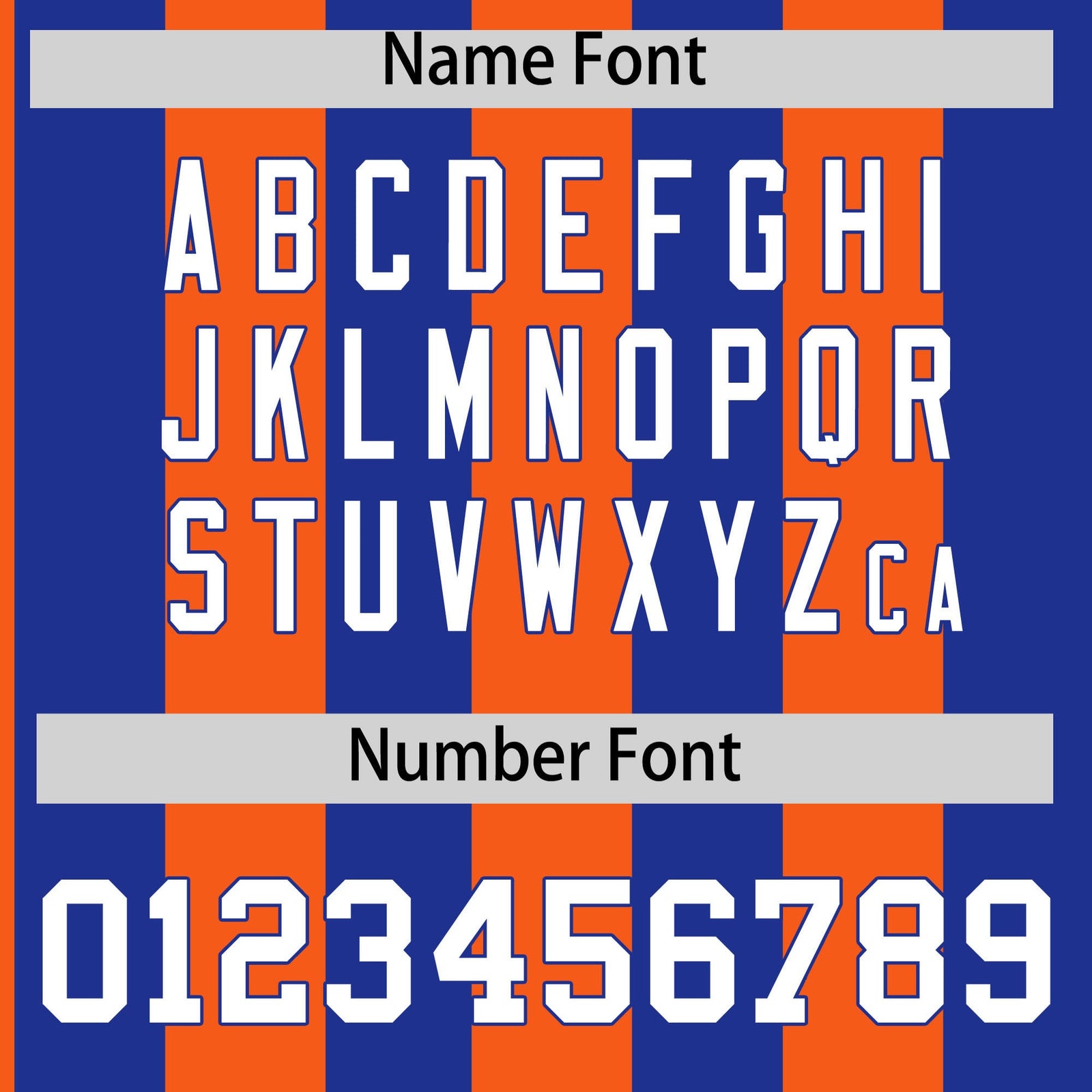 Custom Royal Orange Stripe Fashion Authentic Two-Button Softball Jersey