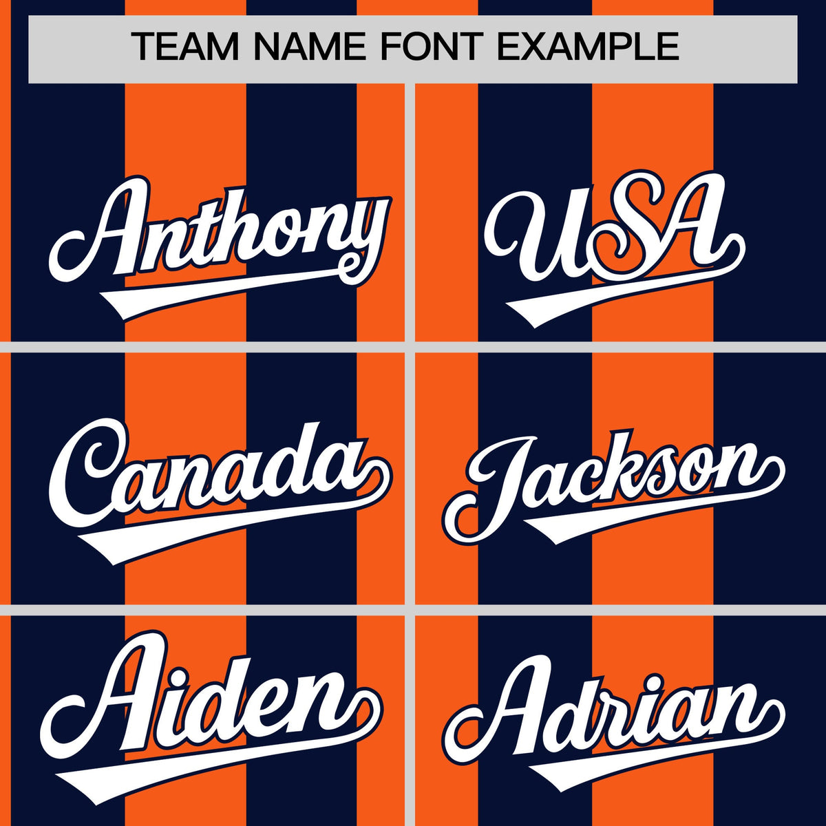 Custom Navy Orange Stripe Fashion Authentic Two-Button Softball Jersey