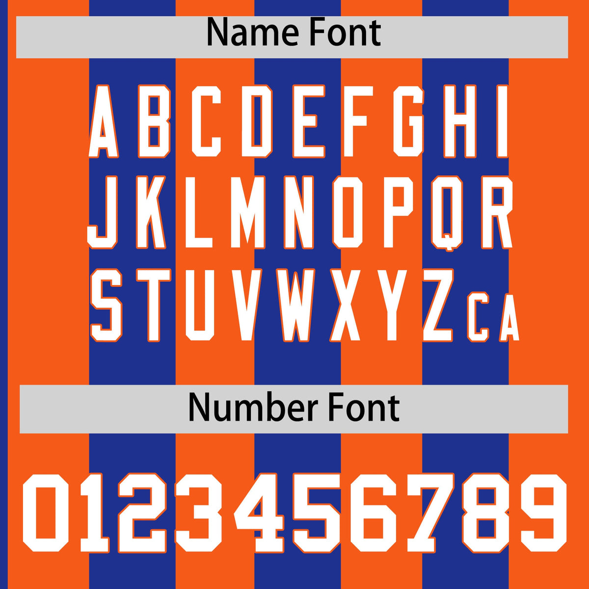 Custom Orange Royal Stripe Fashion Authentic Two-Button Softball Jersey