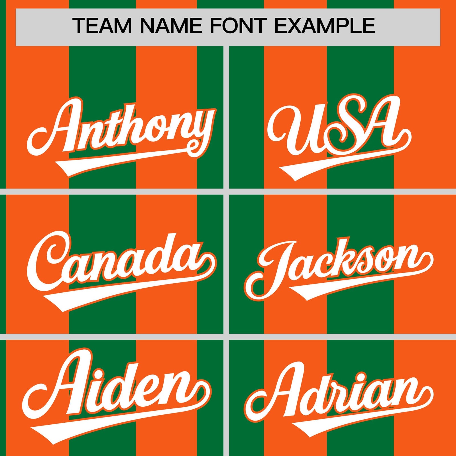 Custom Orange Kelly Green Stripe Fashion Authentic Two-Button Softball Jersey