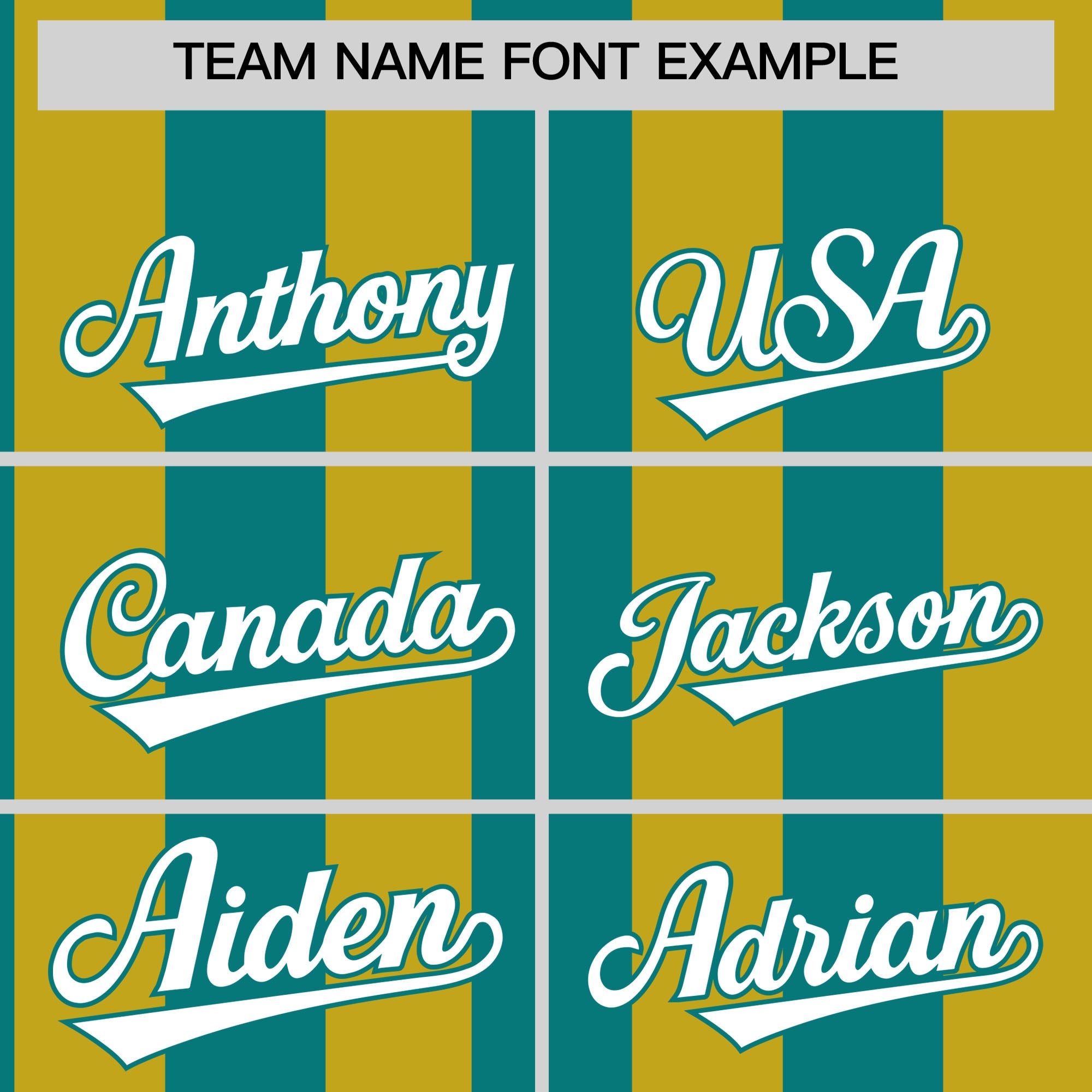 Custom Old Gold Aqua Stripe Fashion Authentic Two-Button Softball Jersey
