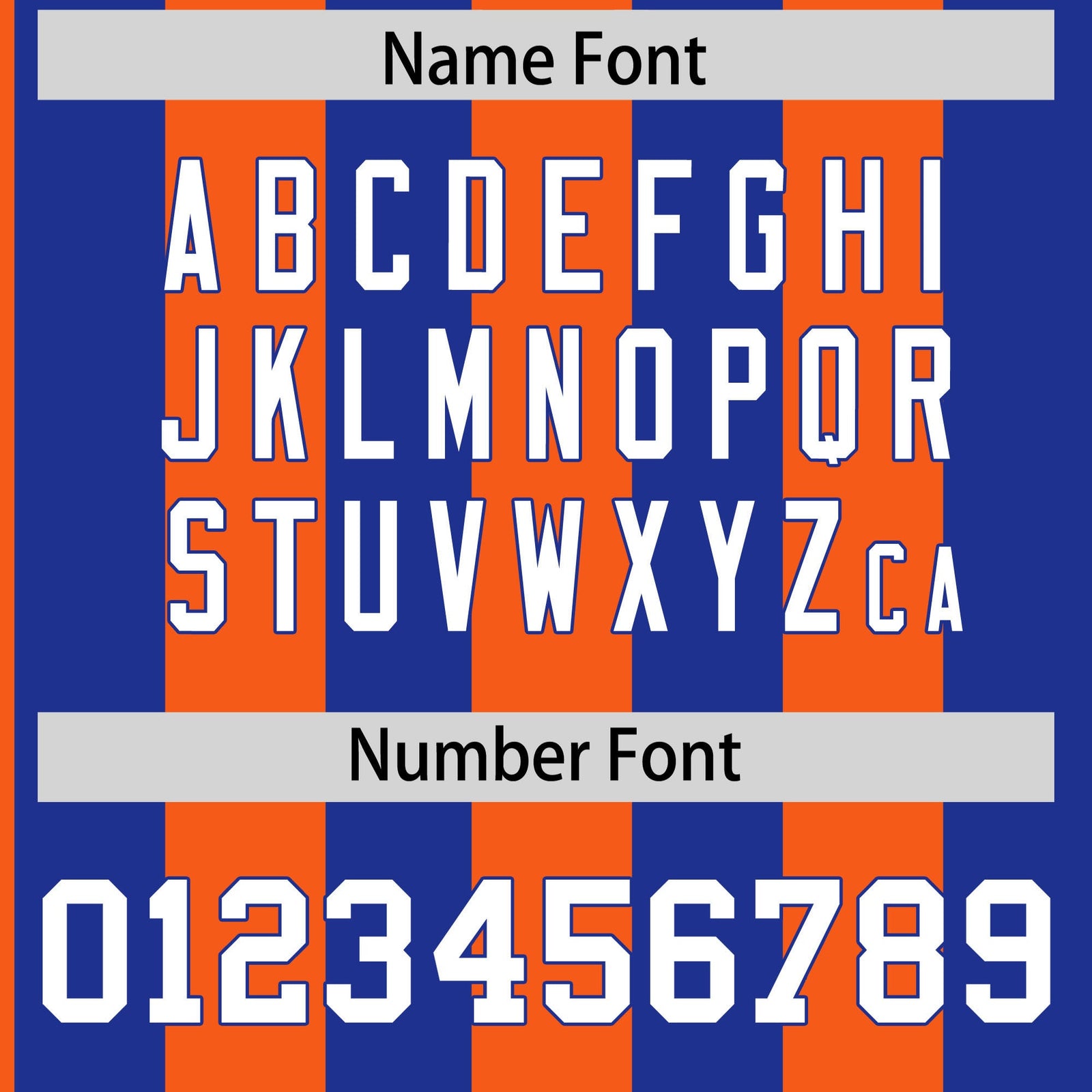 Custom Royal Orange Stripe Fashion Authentic Two-Button Softball Jersey