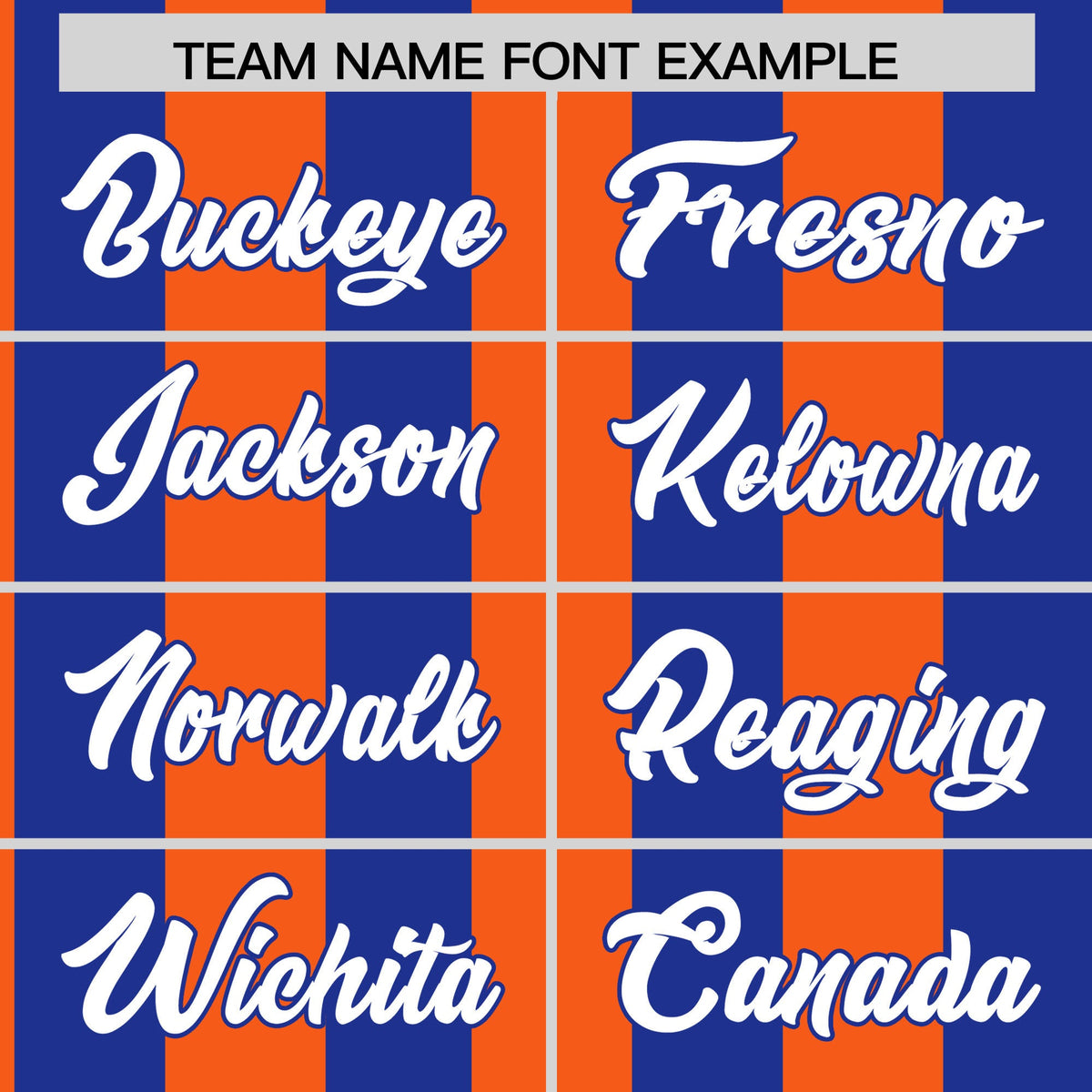 Custom Royal Orange Stripe Fashion Authentic Two-Button Softball Jersey