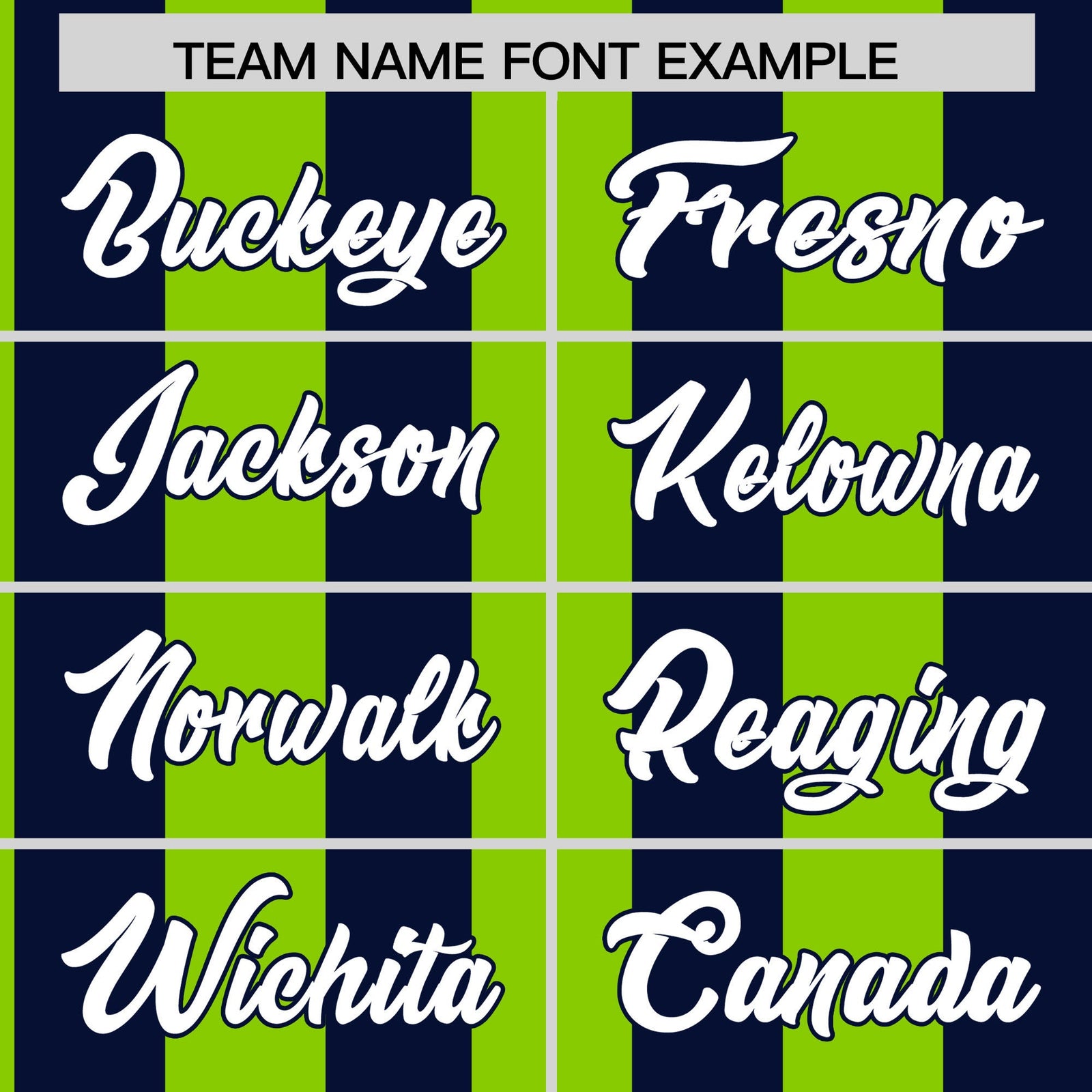 Custom Navy Neon Green Stripe Fashion Authentic Two-Button Softball Jersey