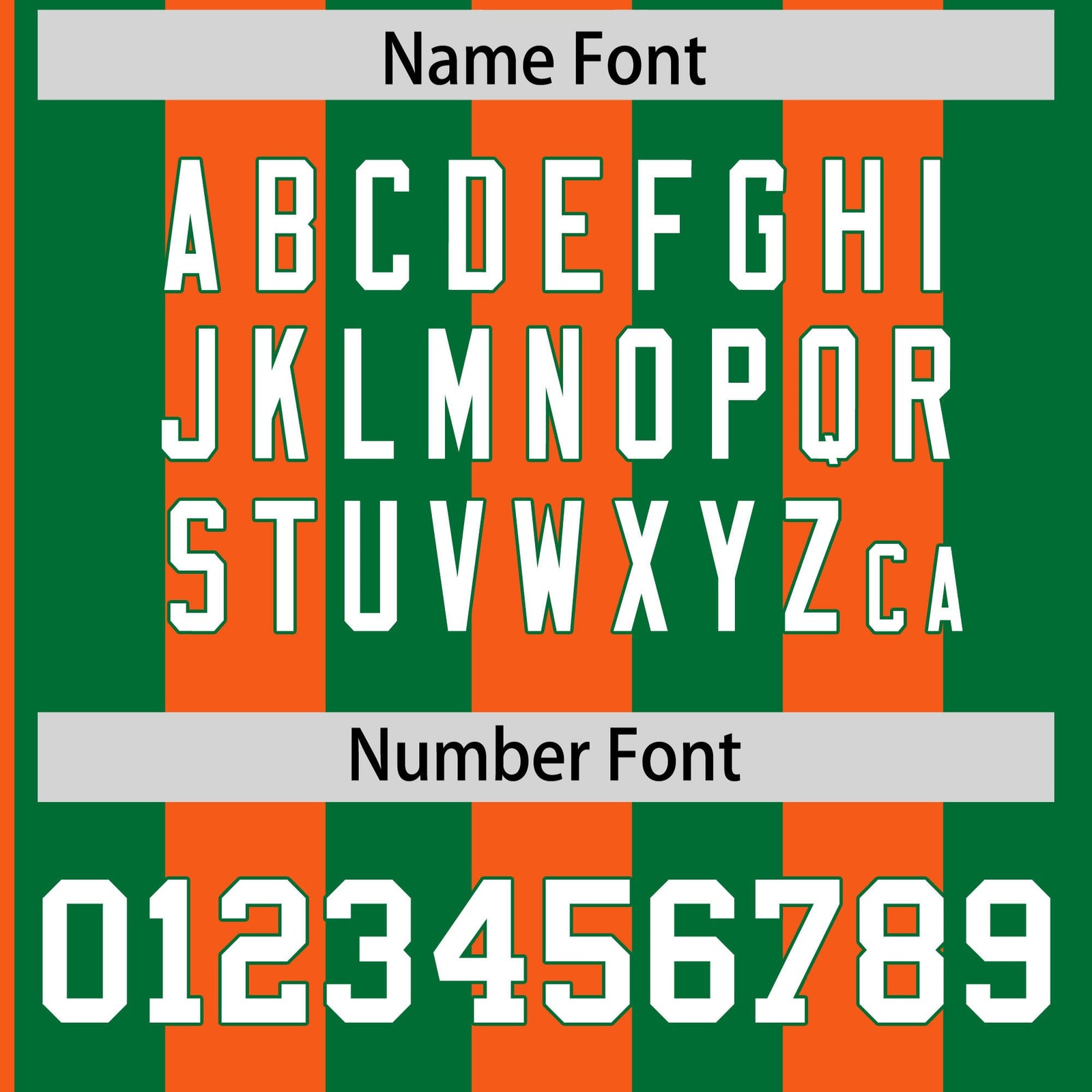 Custom Kelly Green Orange Stripe Fashion Authentic Two-Button Softball Jersey