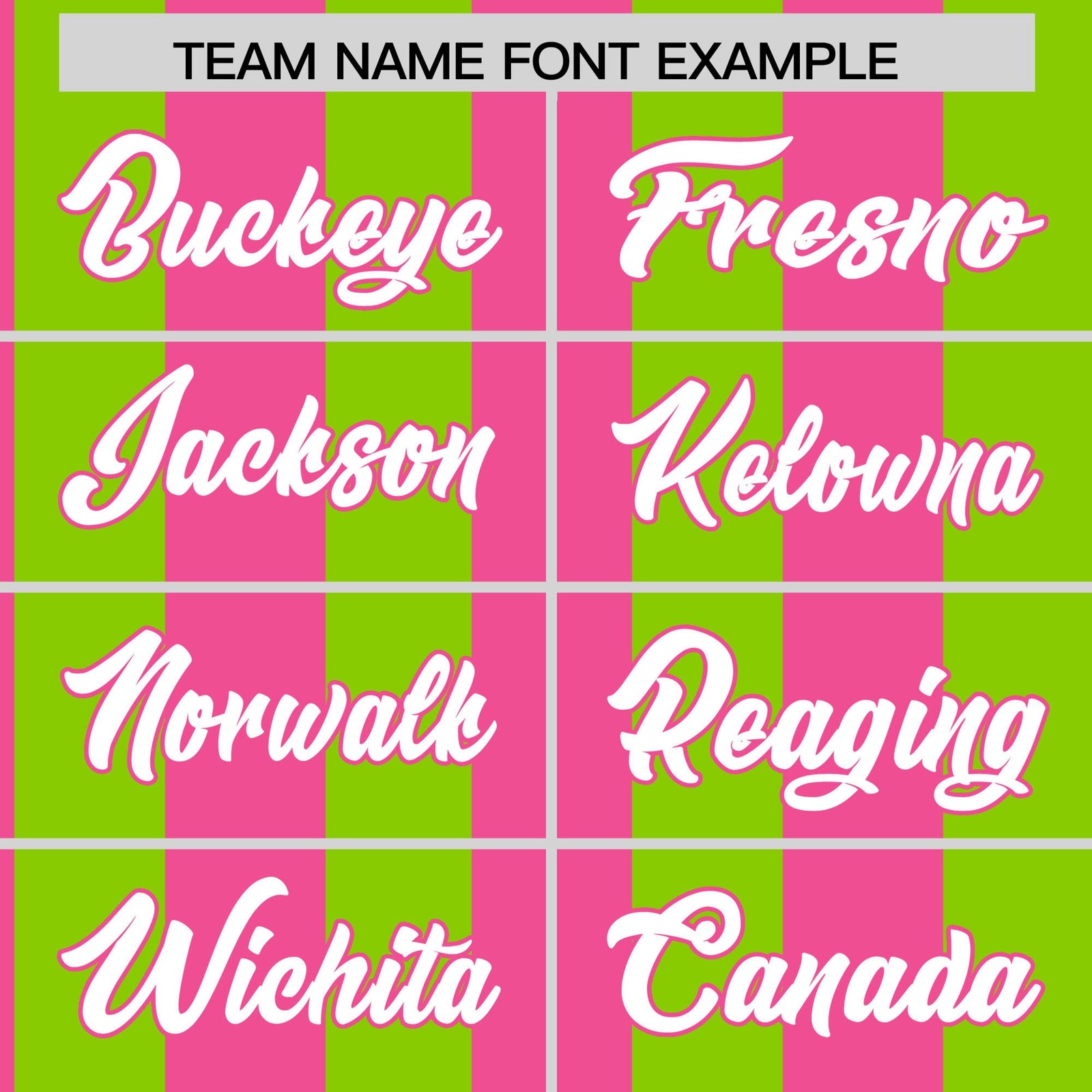 Custom Neon Green Pink Stripe Fashion Authentic Two-Button Softball Jersey