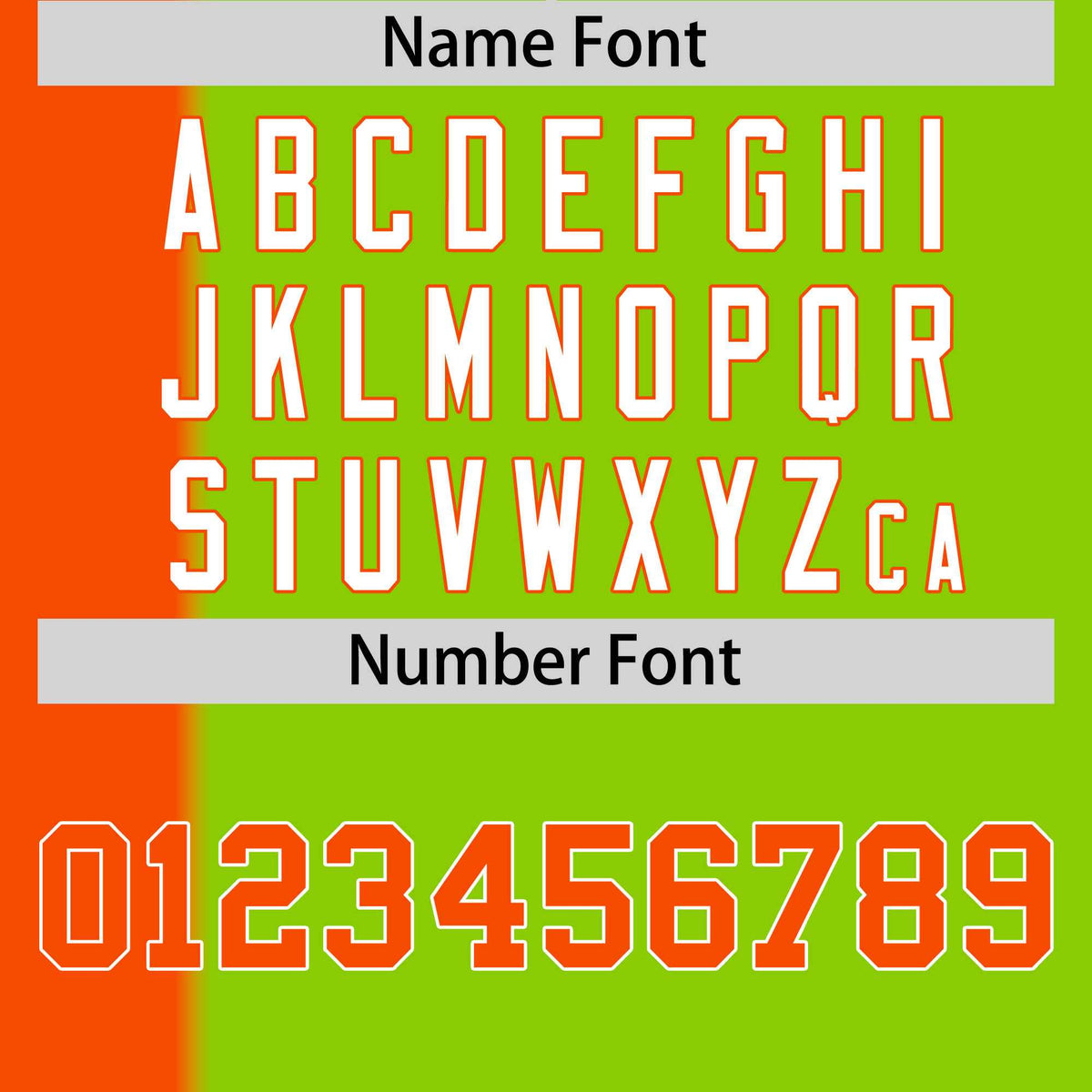 Custom Orange Neon Green Gradient Stripe Fashion Authentic Two-Button Softball Jersey