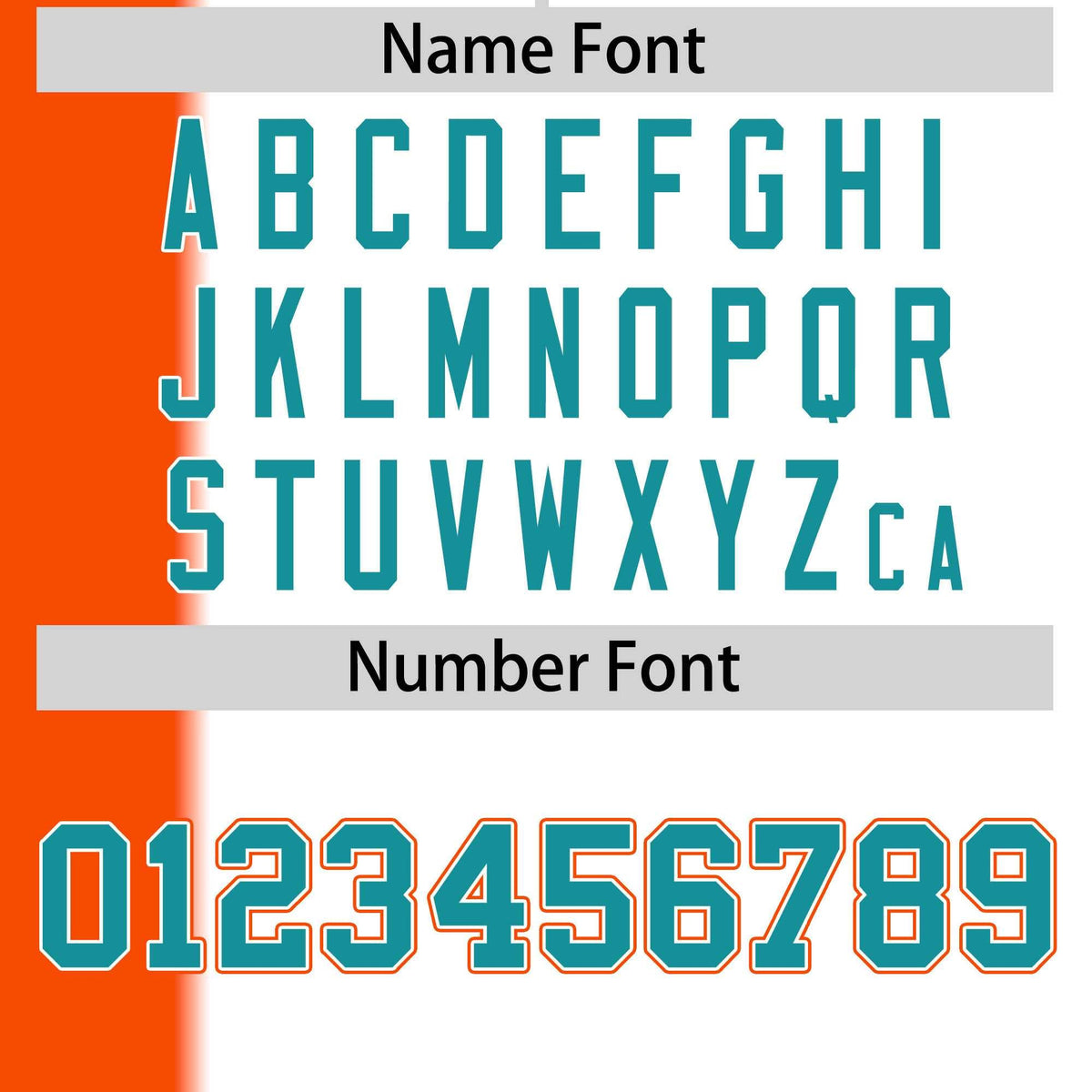 Custom Orange White-Aqua Gradient Stripe Fashion Authentic Two-Button Softball Jersey