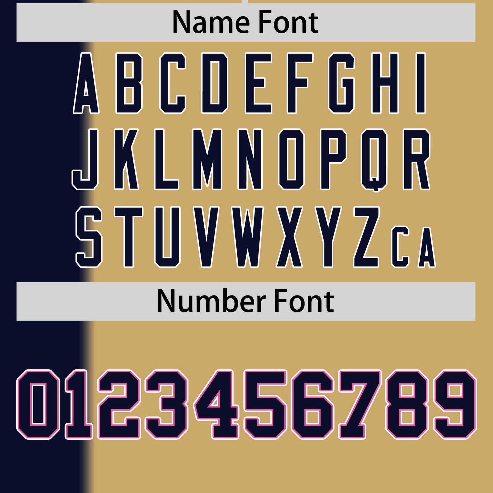 Custom Navy Old Gold Gradient Stripe Fashion Authentic Two-Button Softball Jersey