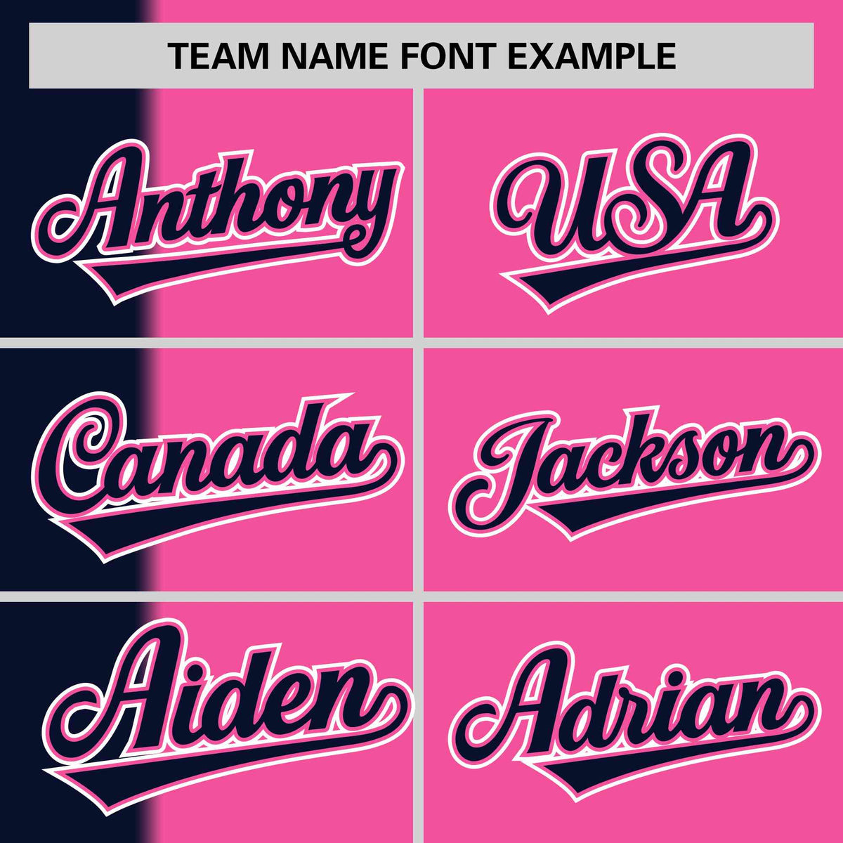 Custom Navy Pink Gradient Stripe Fashion Authentic Two-Button Softball Jersey