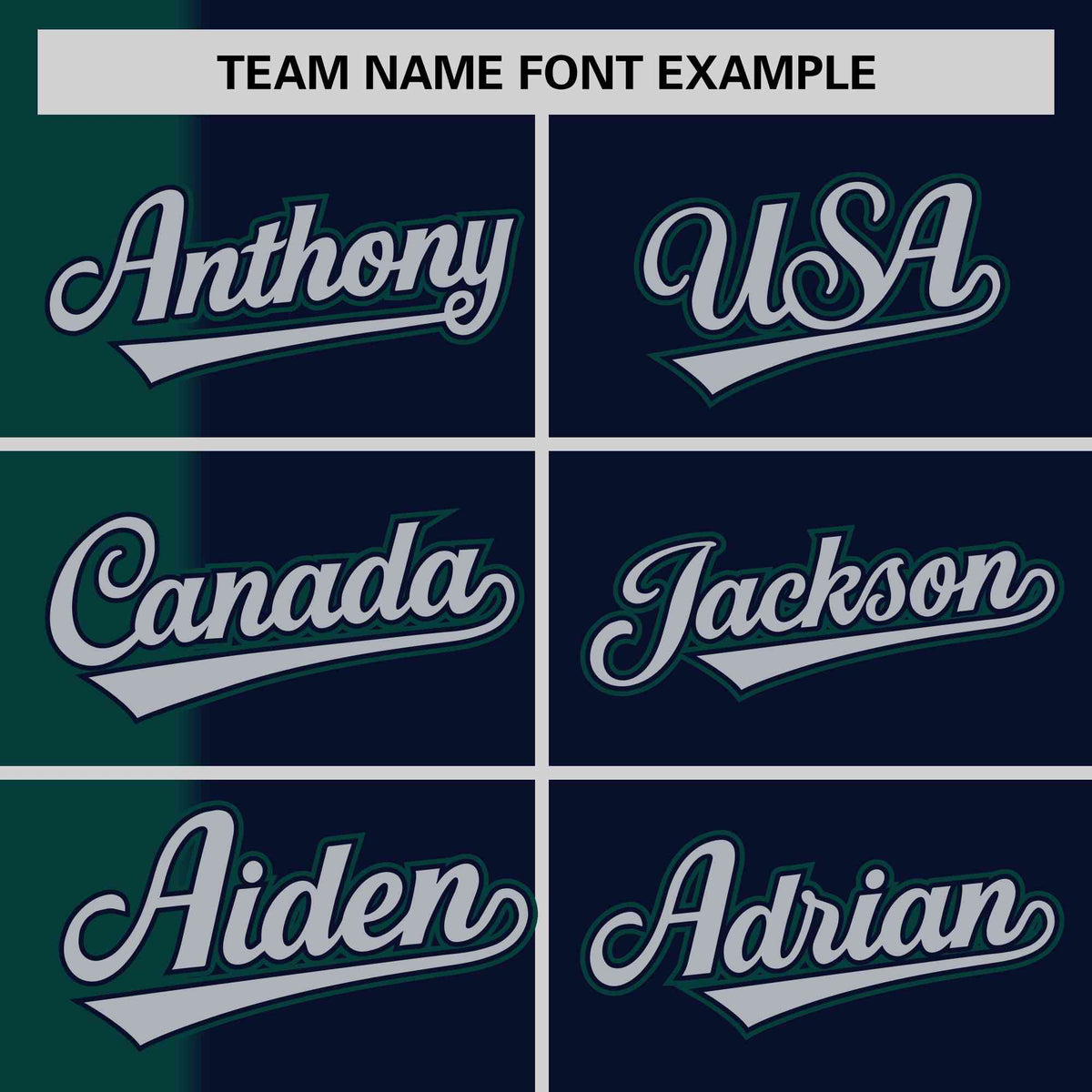 Custom Midnight Green Navy Gradient Stripe Fashion Authentic Two-Button Softball Jersey