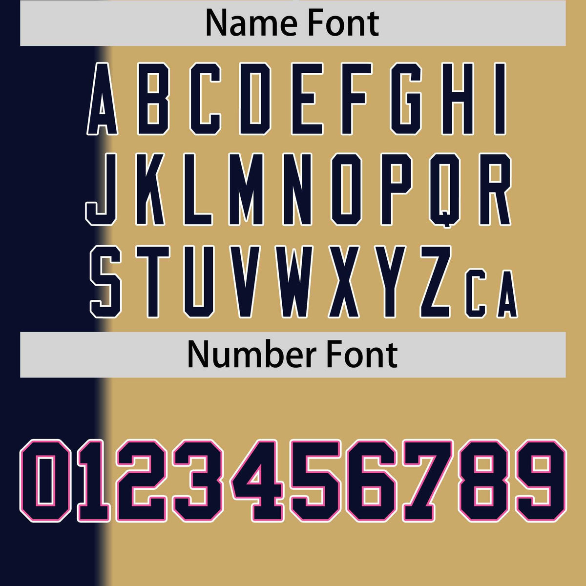 Custom Navy Old Gold Gradient Stripe Fashion Authentic Two-Button Softball Jersey