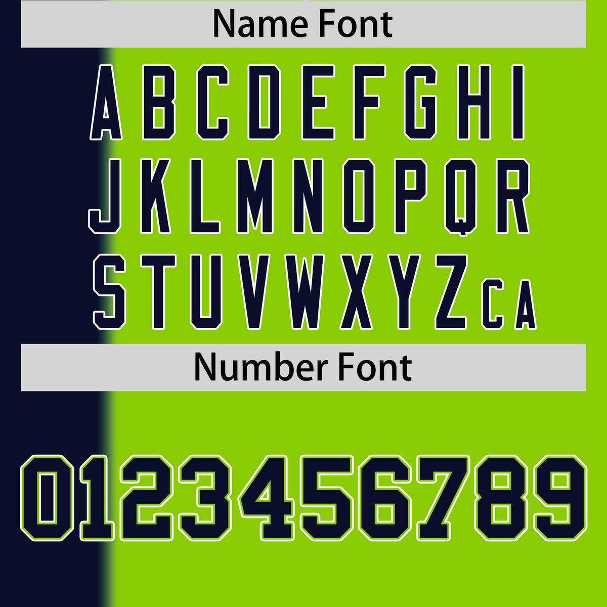 Custom Navy Neon Green Gradient Stripe Fashion Authentic Two-Button Softball Jersey